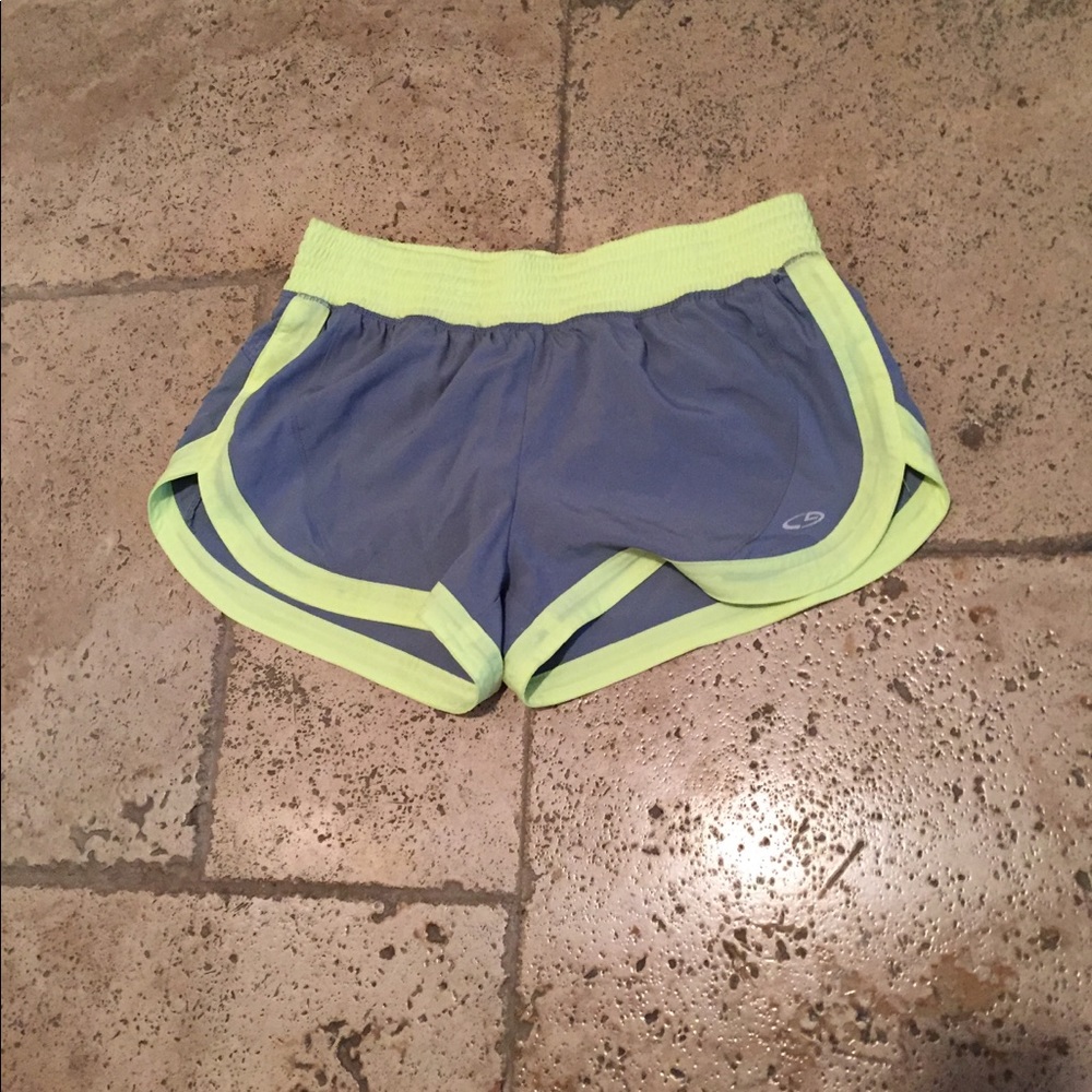Grey & Yellow Champion Exercise Shorts